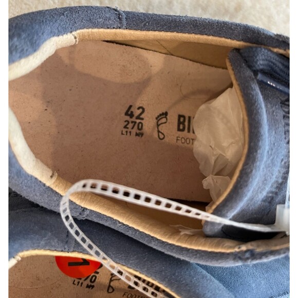 Birkenstock Bend Low Sneaker Elemental Blue Suede Women EU 42 size US 11 NEW nwt - Picture 8 of 16